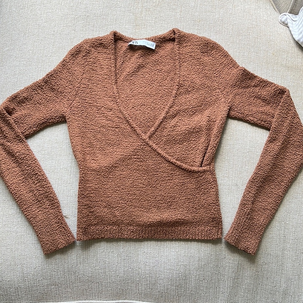 Zara teddy sweater